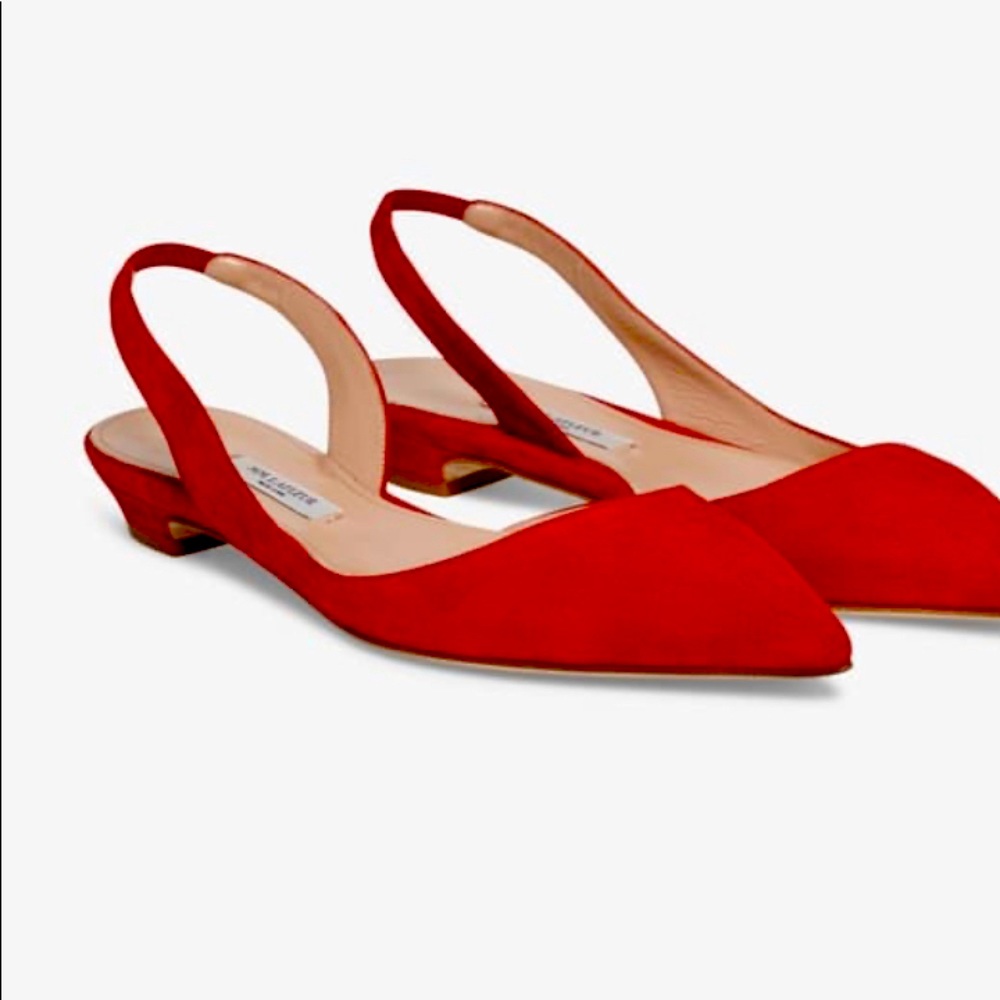 M.M. Lafleur Red Federica Flats 36.5/6.5